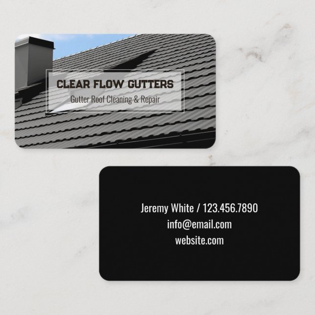 Gutter Tak Visitkort (Fram/baksida)