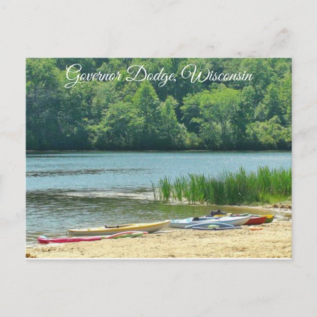 Guvernör Dodge Wisconsin State Park-vykort Vykort (Framsida)