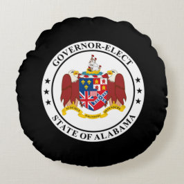 Guvernör i Alabama Rund Kudde