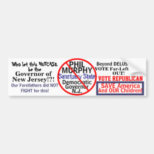 Guvernör i antiPhil Murphy NJ Democrat Bildekal