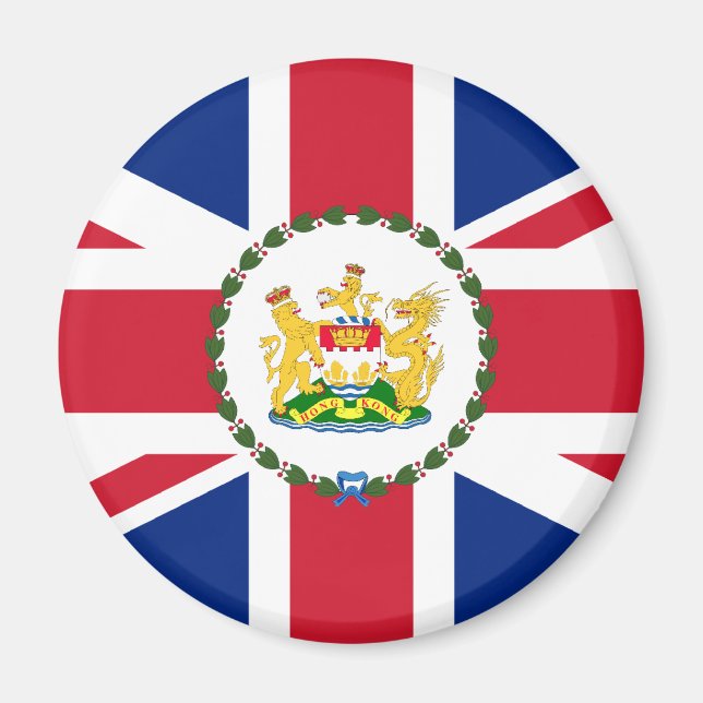 Guvernör i Hongkong, China flagga Magnet (Framsidan)