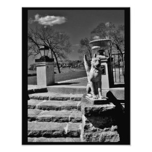 Guvernör i Mansion Gargoyle Fototryck