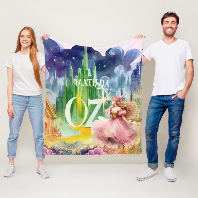 Guvernör i Oz Birthday Bra Witch Anpassningsbar De Fleecefilt (På plats)