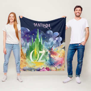 Guvernör i Oz Birthday Bra Witch Anpassningsbar De Fleecefilt