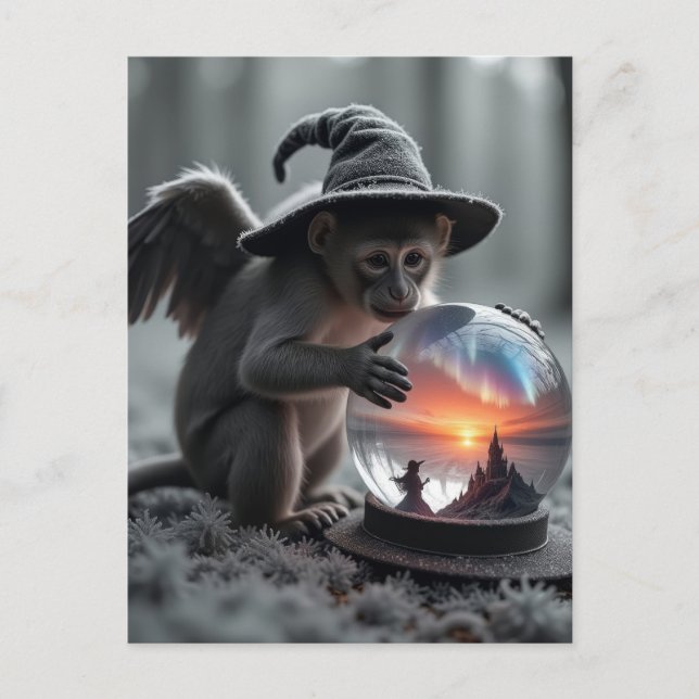 Guvernör i Oz Wicked-apan Vykort (Framsida)