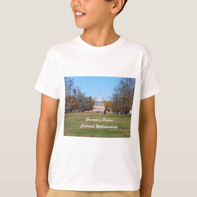 Guvernör i Palace, Colonial Williamsburg T-shirt (Framsida)