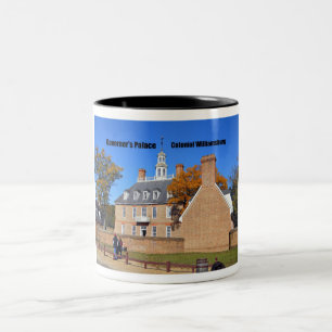 Guvernör i Palace, Colonial Williamsburg Två-Tonad Mugg