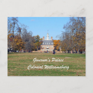 Guvernör i Palace, Colonial Williamsburg Vykort