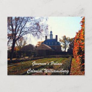 Guvernör i Palace, Colonial Williamsburg Vykort