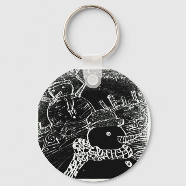 Guvernör i snö nyckelring (Framsida)