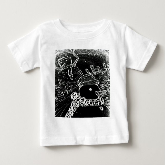 Guvernör i snö t-shirt (Framsida)