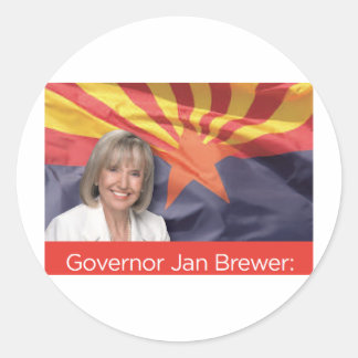 Guvernör Jan Brewer Runt Klistermärke