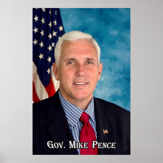 Guvernör Mike Pence Poster (Framsidan)