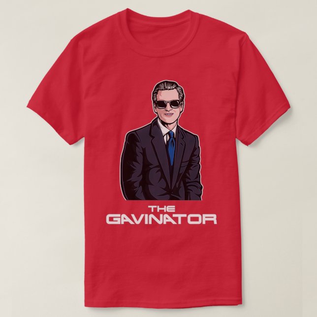 Guvernör San Francisco Gavin Newsom The T Shirt (Design framsida)