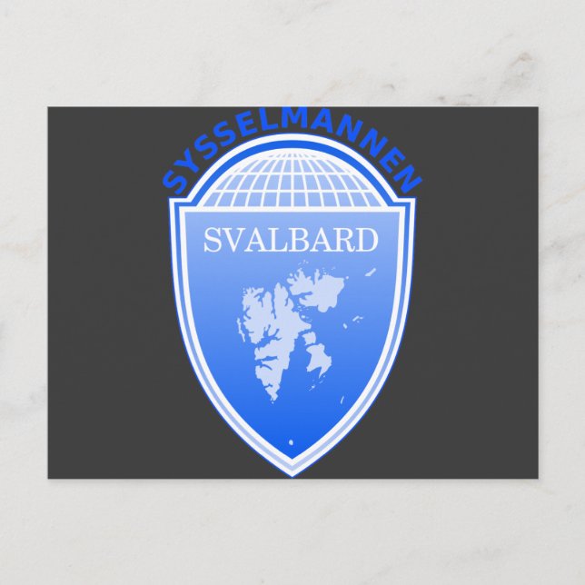 Guvernör Svalbard, Norge Vykort (Framsida)