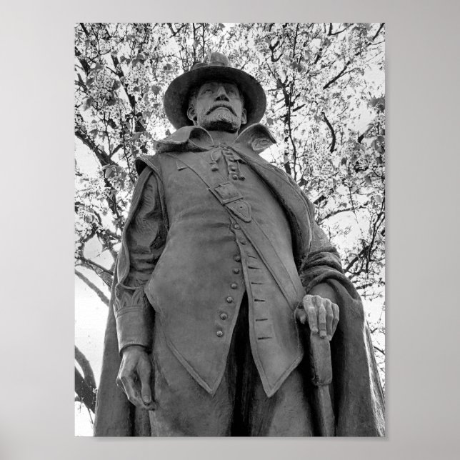 Guvernör William Bradford print Poster (Framsidan)