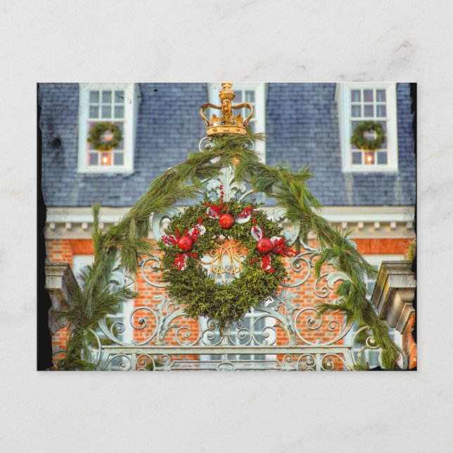 Guvernörens Palace Grind Williamsburg, VA Vykort (Framsida)