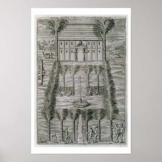 Guvernörens palats på ön Dominica (e Poster (Framsidan)