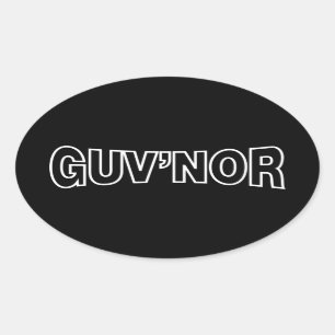 GUV'NOR OVALT KLISTERMÄRKE