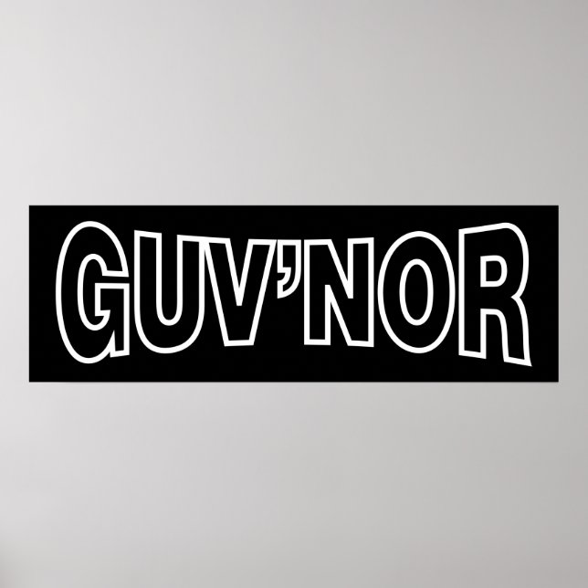 GUV'NOR POSTER (Framsidan)