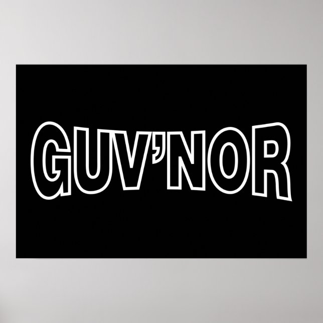 GUV'NOR POSTER (Framsidan)