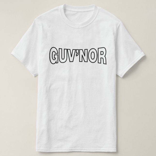 GUV'NOR T SHIRT (Design framsida)