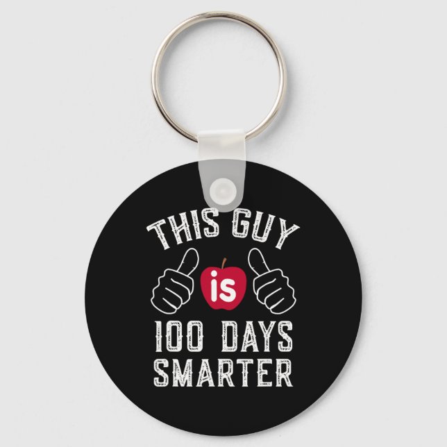 Guy är 100 dagar smartare skola nyckelring (Framsida)