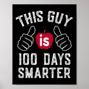Guy är 100 dagar smartare skola poster