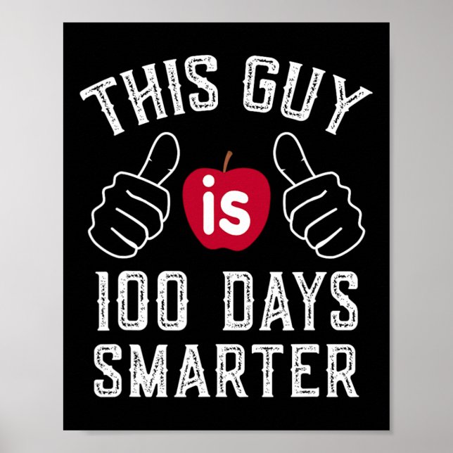 Guy är 100 dagar smartare skola poster (Framsidan)