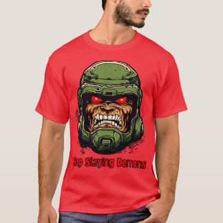 Guy av Doom Behålla Slay Demons Guy T Shirt
