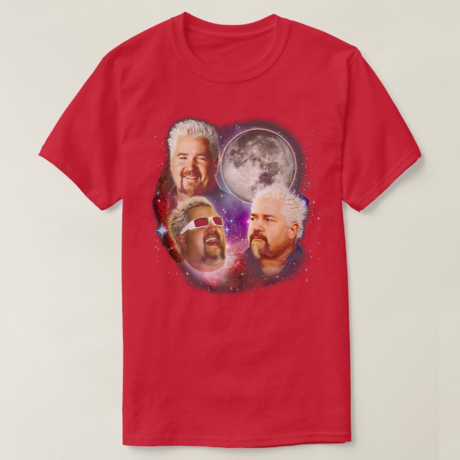 Guy Fieri 80-talet Aesthetic T Shirt (Design framsida)