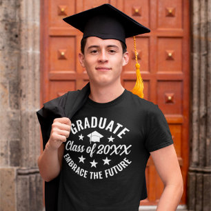 Guy Grad Modern Examen Beställning Anpassad T Shirt