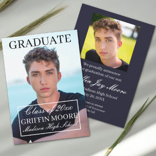 Guy Grad Modern Photo Studenten-meddelande