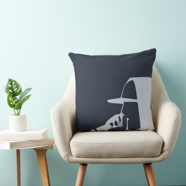 GUY IN HOODIE RAPPPPORT PÅ MIC HIP HOP KUDDE (Stol)