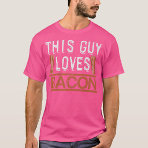 Guy Kärlek Bacon Crispy Kött Gris Grisar Premium T Shirt