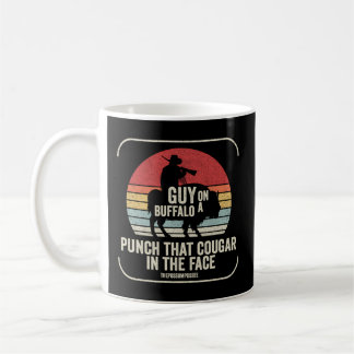 Guy on a Buffalo Possum Possee Kaffemugg