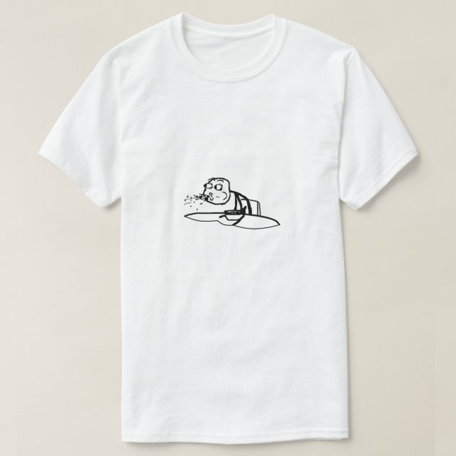 Guy Spitting Cereal Meme T Shirt (Design framsida)