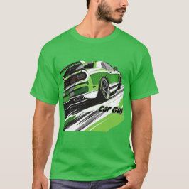 Guy Turbo Sports Tävling-Grönt T Shirt