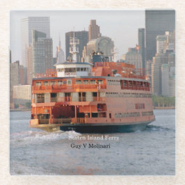 Guy V. Molinari glass underlägg