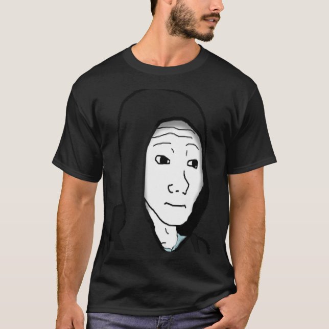 Guy Wojak Meme Doomer 1 T Shirt (Framsida)