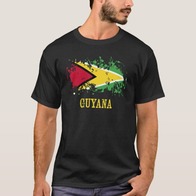 Guyaian enthusiasts for Guyana and Guyana T Shirt (Framsida)