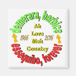 Guyana 3 Countyn 3’ Round Magnet