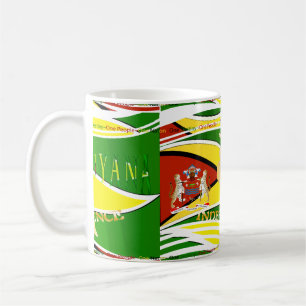 Guyana årsdag för lycklig 50th kaffemugg
