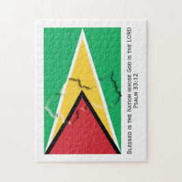GUYANA | Blad nation | GUYANESE FLAGGA Pussel