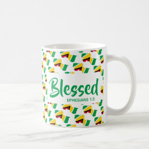 GUYANA Blsed Ephesian Christian Scripture Kaffemugg
