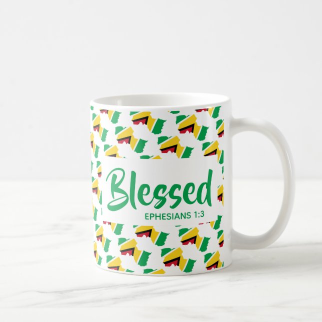 GUYANA Blsed Ephesian Christian Scripture Kaffemugg (Höger)