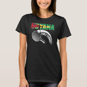 Guyana Bord Tennis Älskare Guyanese Ping Pong Team T Shirt