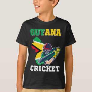 Guyana Cricketspelare Flagga Tröja Guyana Sport
