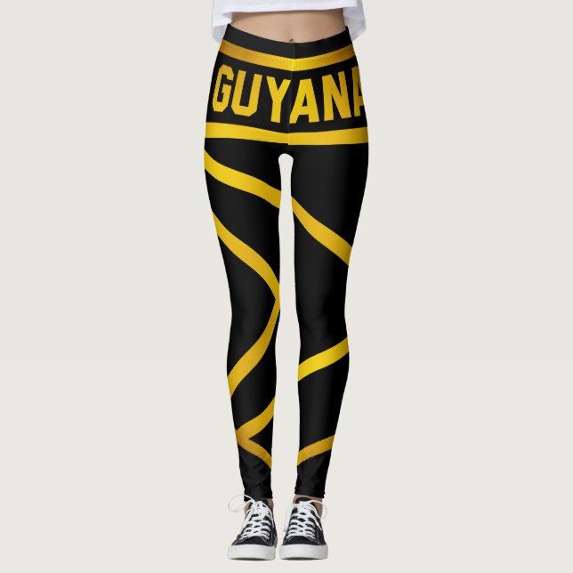 Guyana Emblem Leggings (Framsida)