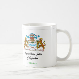 Guyana femtioårsjubileummugg kaffemugg